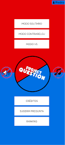 Captura de Project Question: selección de categorías de preguntas